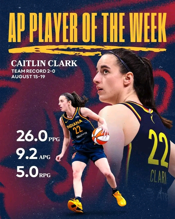 Deal Done:Caitlin Clark Named AP Player of the Week After Leading Team to Victory…read more 