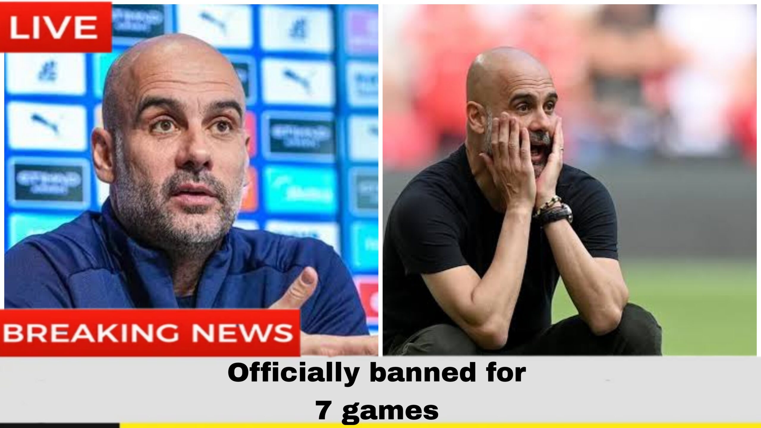 It’s official: pep Guardiola man city’manager has handed 7 games suspension Due to…..Read more